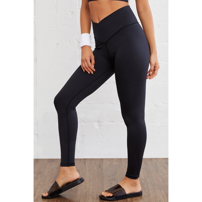 Wide Waistband Slim Fit Sports Pants Black S