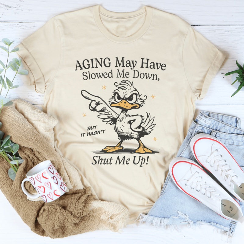Aging May Have Slowed Me Down Tee Black Heather S