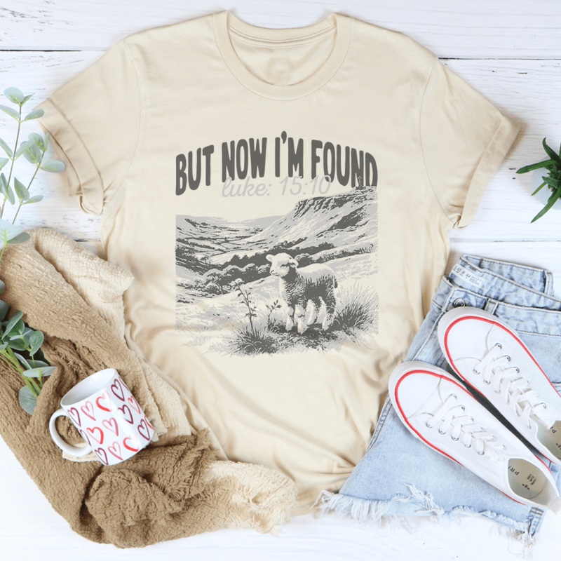 But Now I’m Found Luke 15:10 Tee Black Heather S