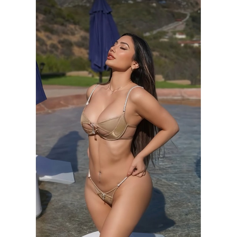 Gilded Beauty 2-Piece Short Set Gold X-Small