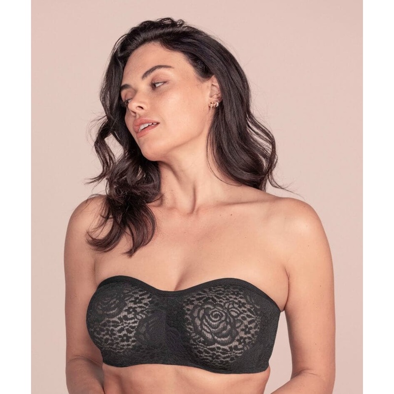 Wacoal Halo Lace Strapless Bra – Black 32B Black