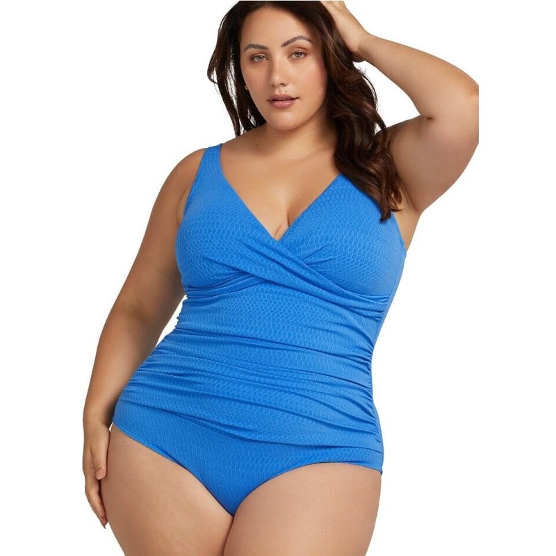 Artesands Nefertiti Delacroix Cross Front D-G Cup One Piece Swimsuit – Blue 8
