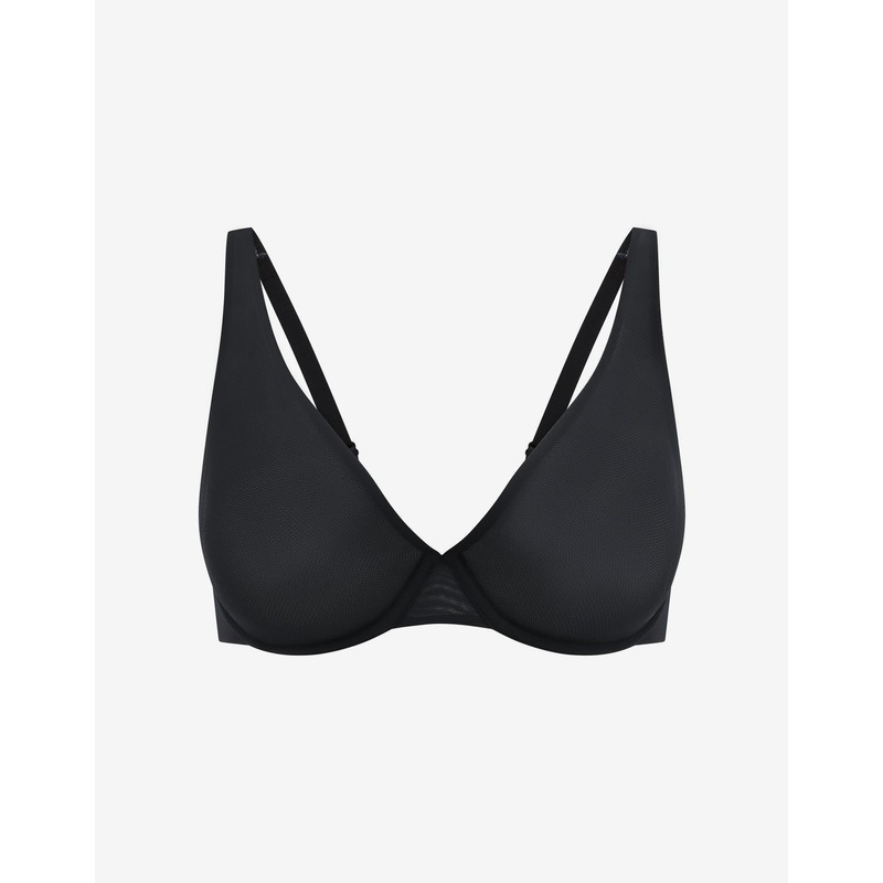 Bare Mesh Unlined Bra black 30B