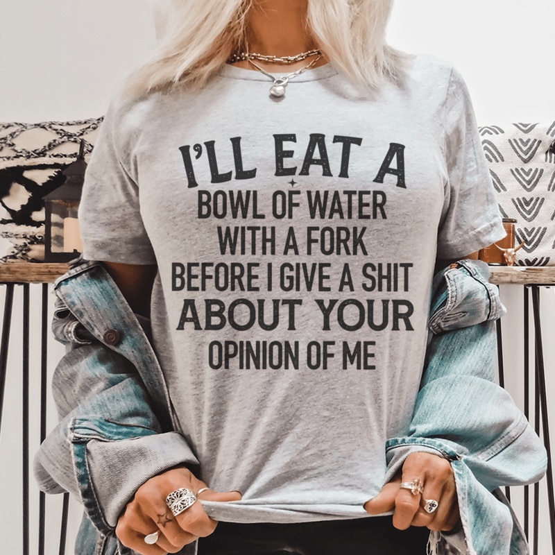 Bowl Of Water Tee Athletic Heather S