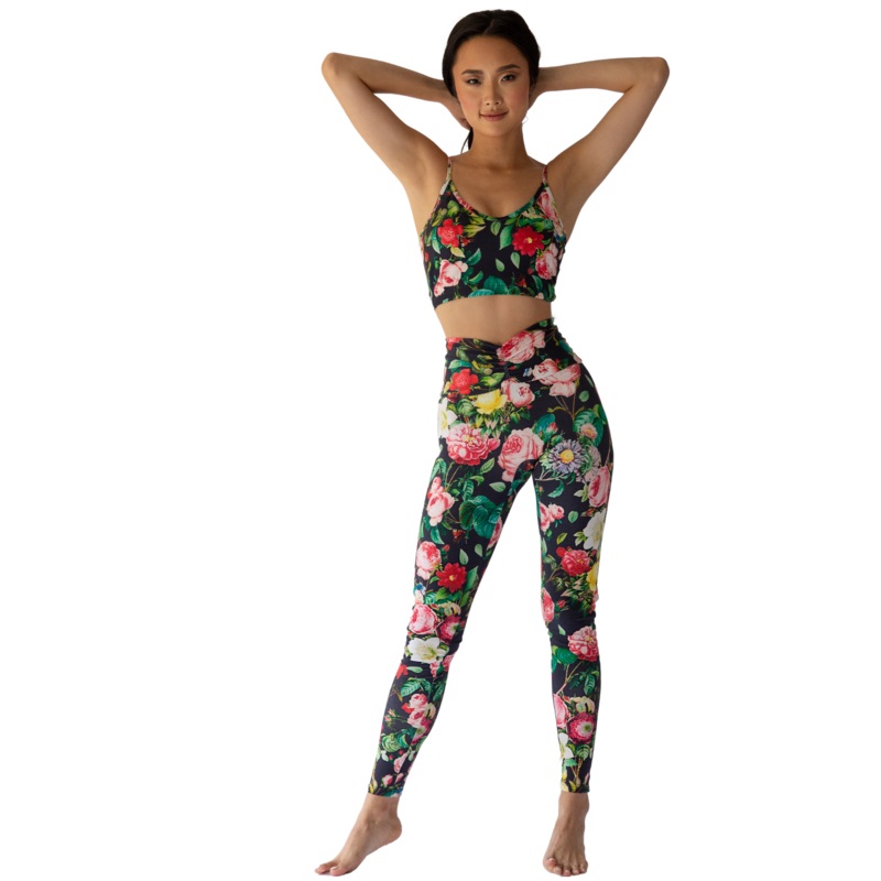 KELLY FLORAL Activewear Scrunch Leggings XS