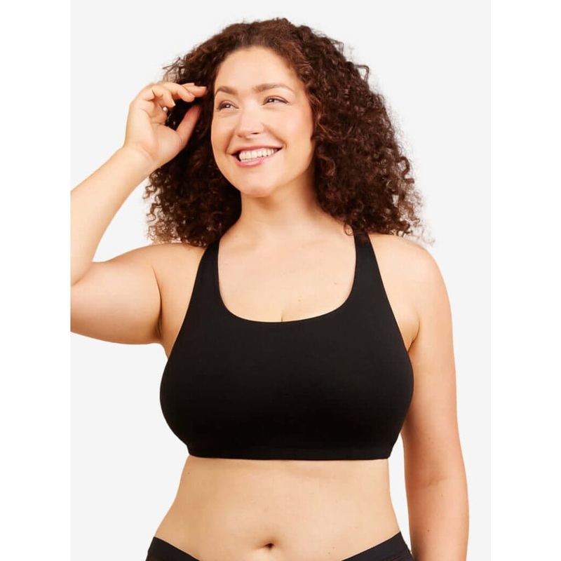 Leading Lady The Serena Wire-free Crop Top – Black 38BCD
