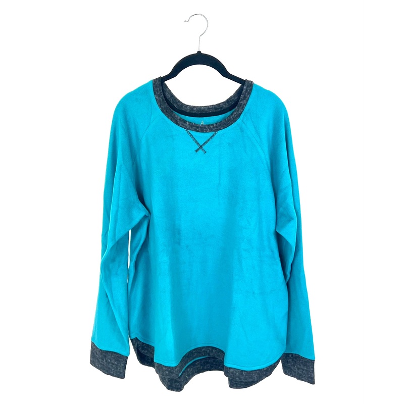 Teal Long Sleeve Pajama Set – 1X