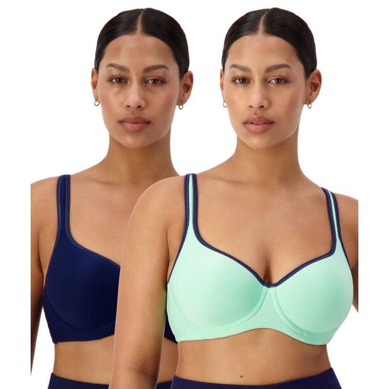 Triumph Triaction Racerback 2 Pack – Green/Dark Combination 36C