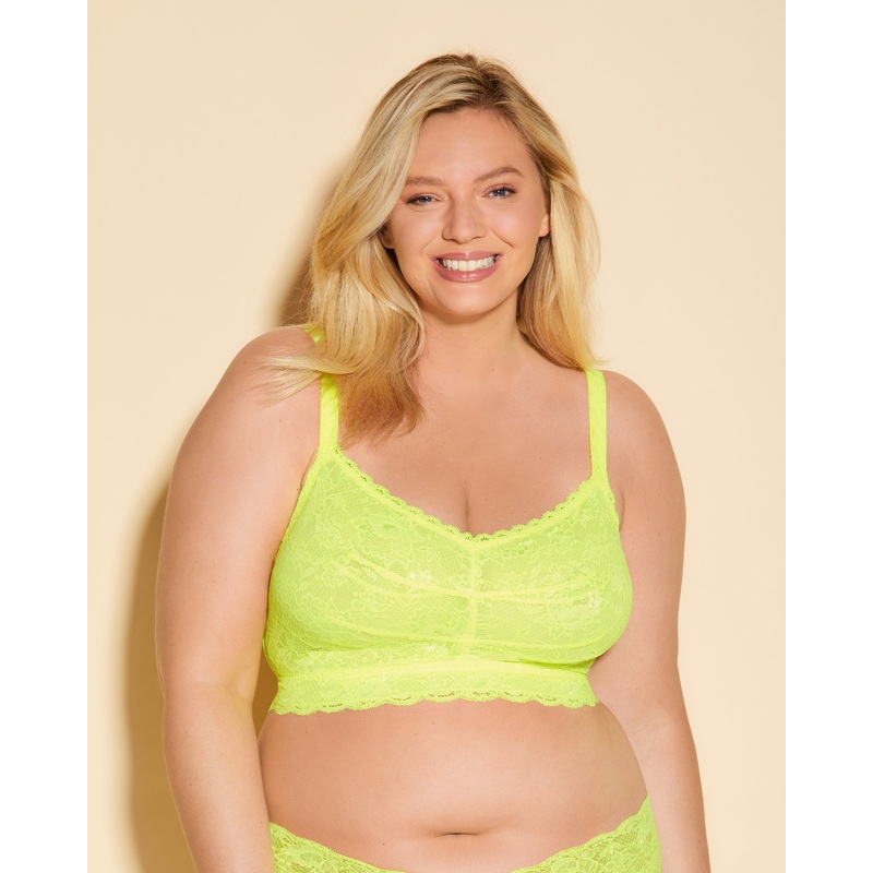 Ultra Curvy Sweetie Bralette Neon Yellow XS