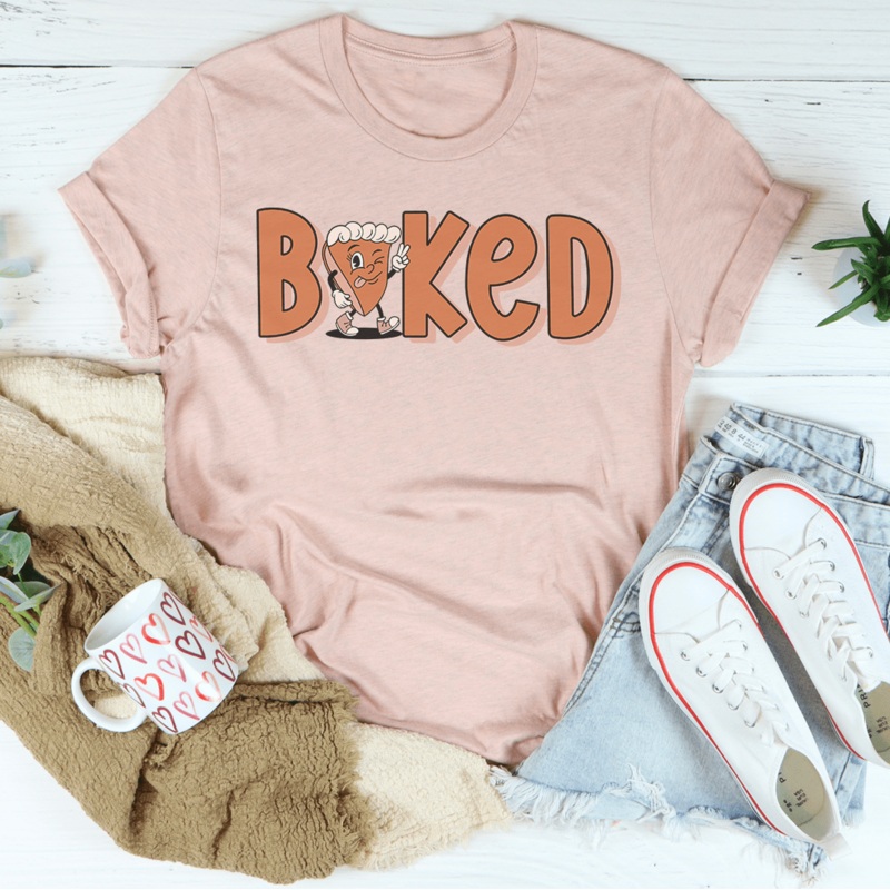 Baked Tee Heather Prism Peach S