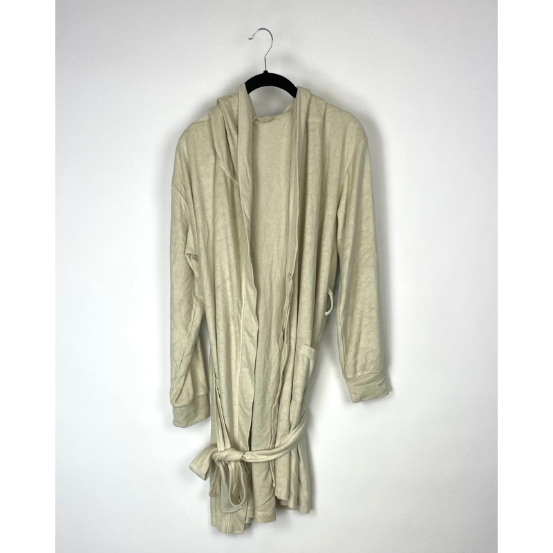 Beige Long Sleeve Robe – Small and 1X Small