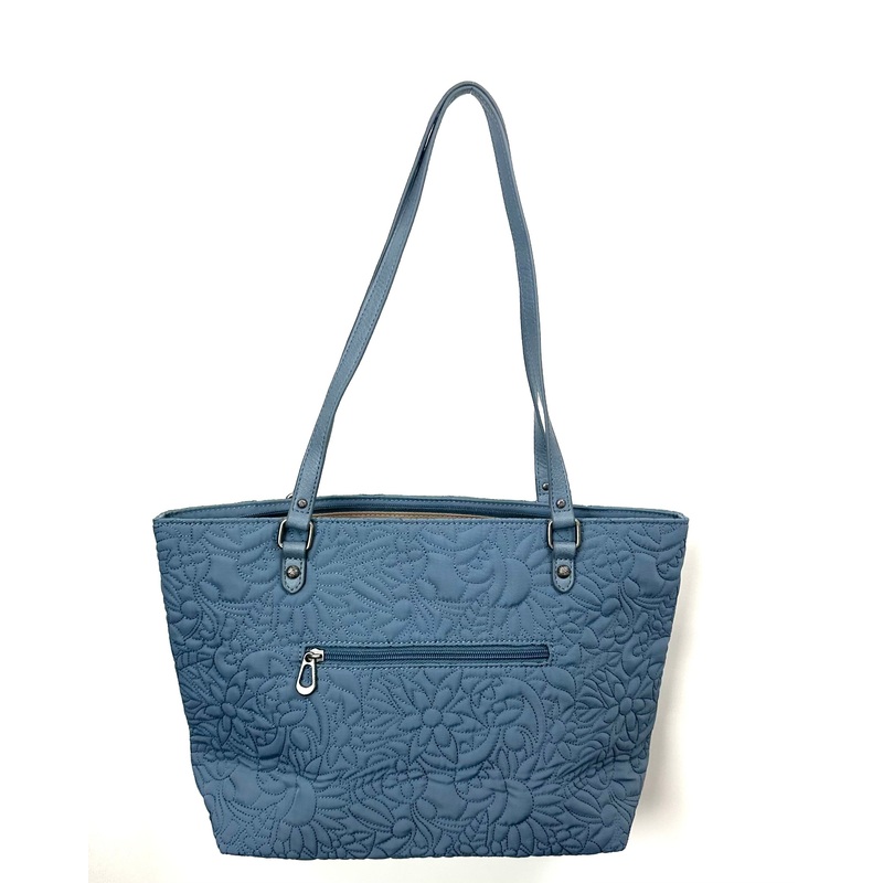 Blue Floral Tote Bag