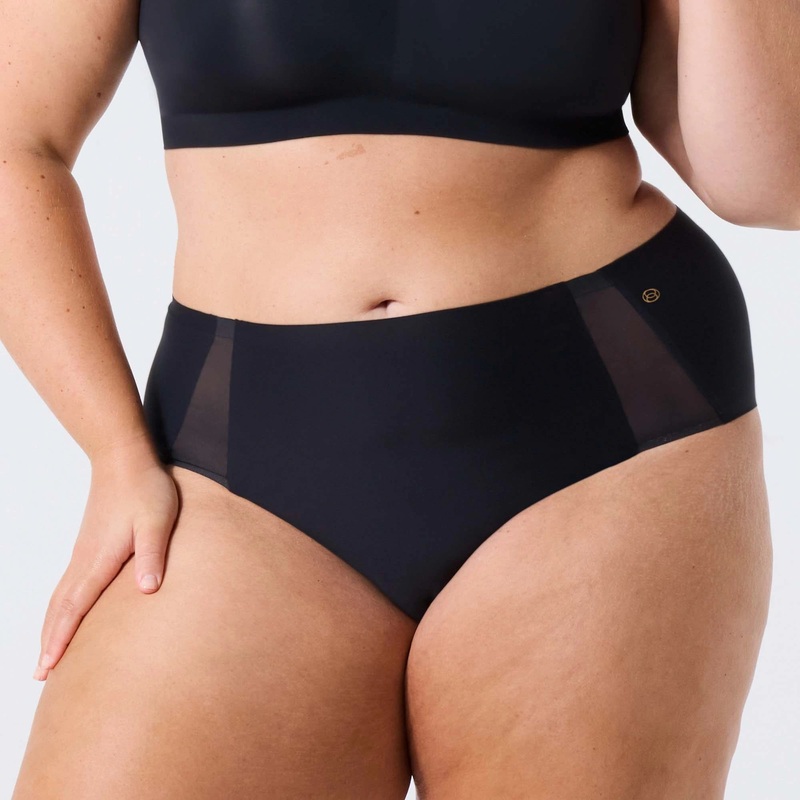 Evelyn & Bobbie Retro Bikini Mesh Panty 0-14 Himalayan Salt