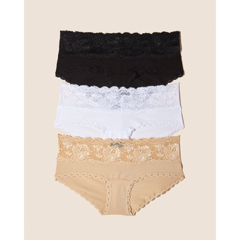 Lot De Shortys De Maternit Noir Blush Blanc S