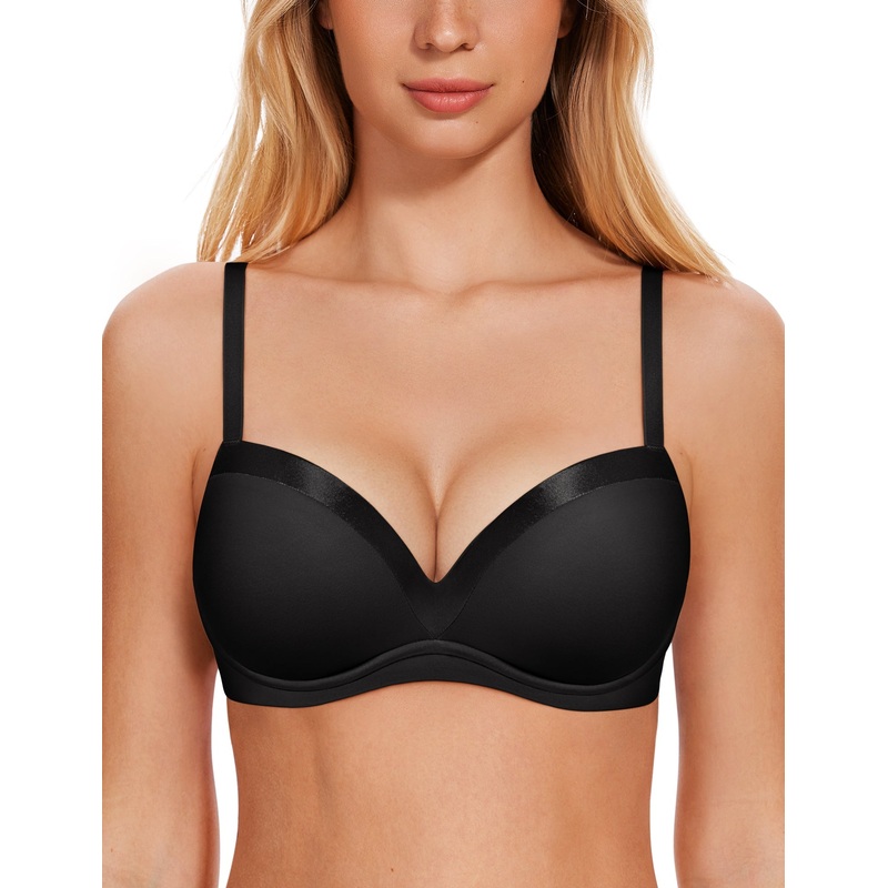 Smooth Lift Seamless Support Bra Black 32B