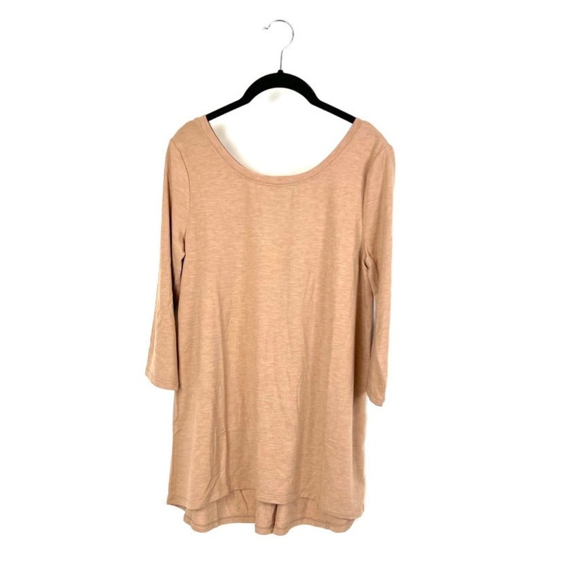 Tan Quarter Sleeve Top- Size 10-12 Medium