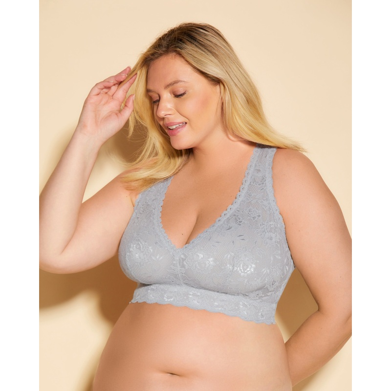 Ultra Curvy Racerback-Bralette “Racie” Dove Gray XS