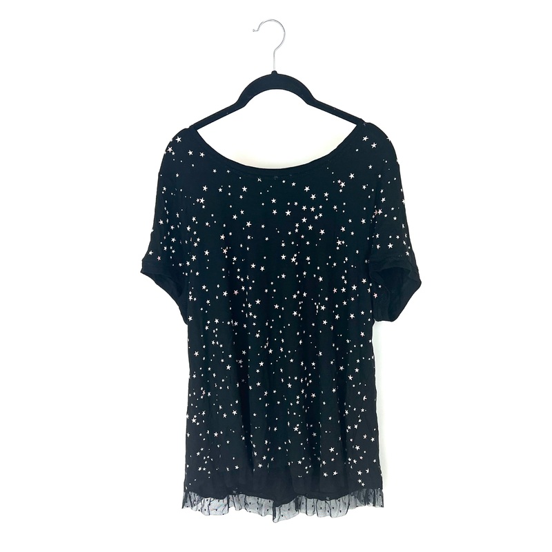 Black Star Patterned Sleep Set – 1X