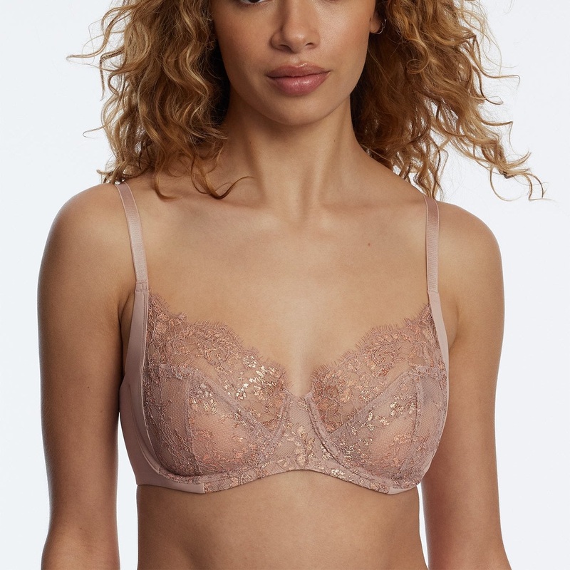 Entice Full Coverage Underwire Bra – 334143 – Romance Rose Gold PINK 32DDD
