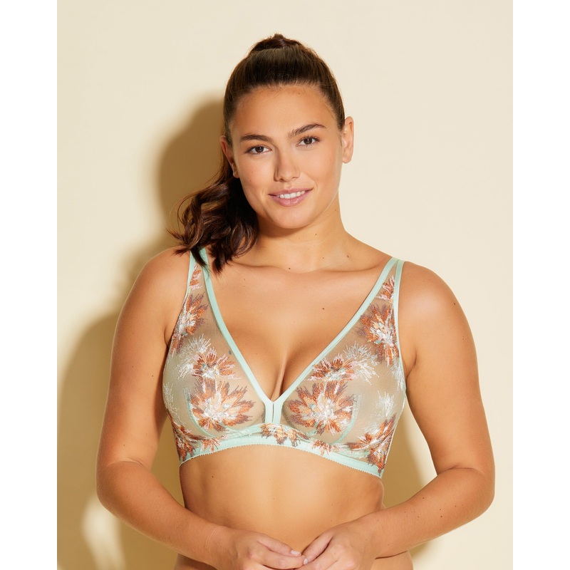 Bralette Curvy A Triangolo Alto Lagoon Mint XS