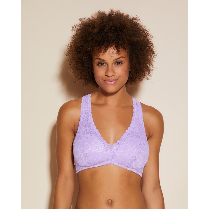 Bralette Imbottita Con Spalline Incrociate Icy Violet S