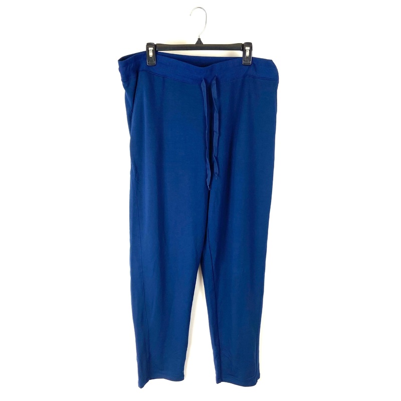 Navy Blue Drawstring Waist Lounge Pants  – 1X