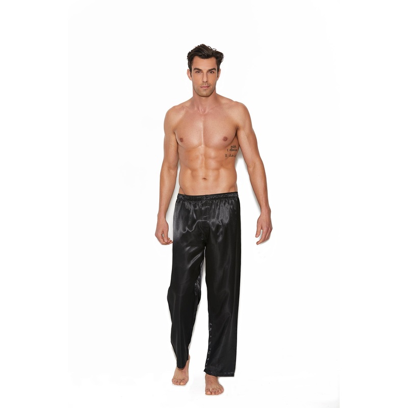 Olimpia Charmeuse Satin Unisex Pants S Black