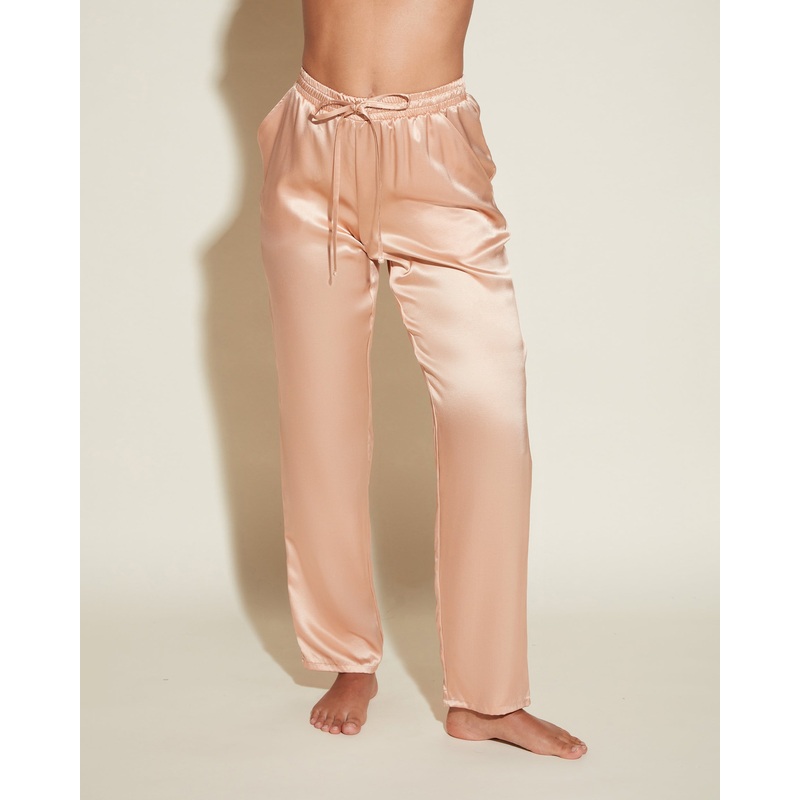 Pantalones De Seda Rani Pink S