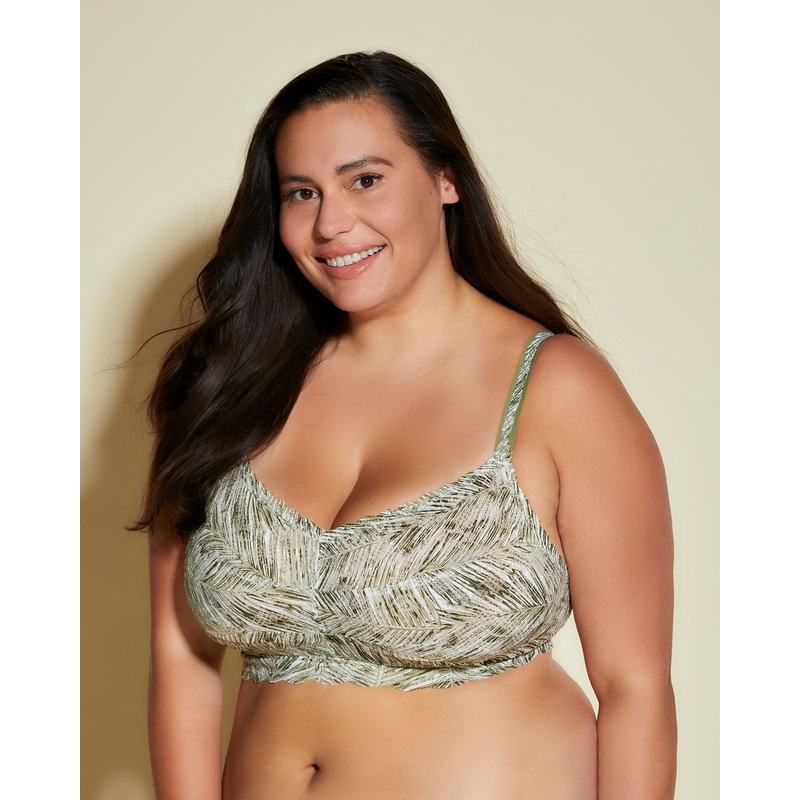 Ultra Curvy Sweetie Bralette Palm Aloe XS