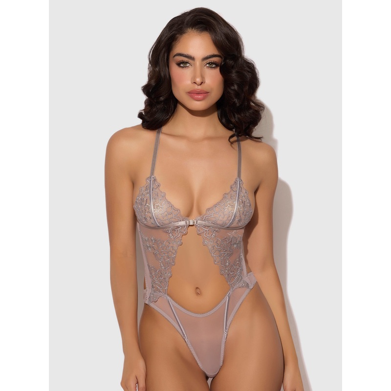 Wren Embroidered Wireless Teddy Grey S