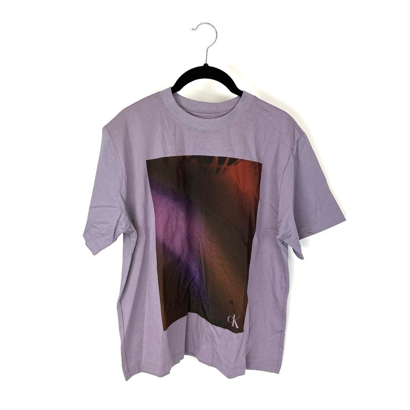Purple Boxy Fit Short Sleeve Top – Small