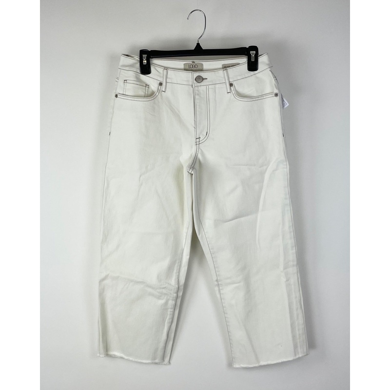 White Mid Rise Straight Leg Denim Jeans – 8P & 8T 8P