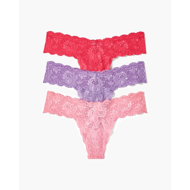 Lot De 3 Tangas Passiflora/Ibisco/Linaria Taille Unique