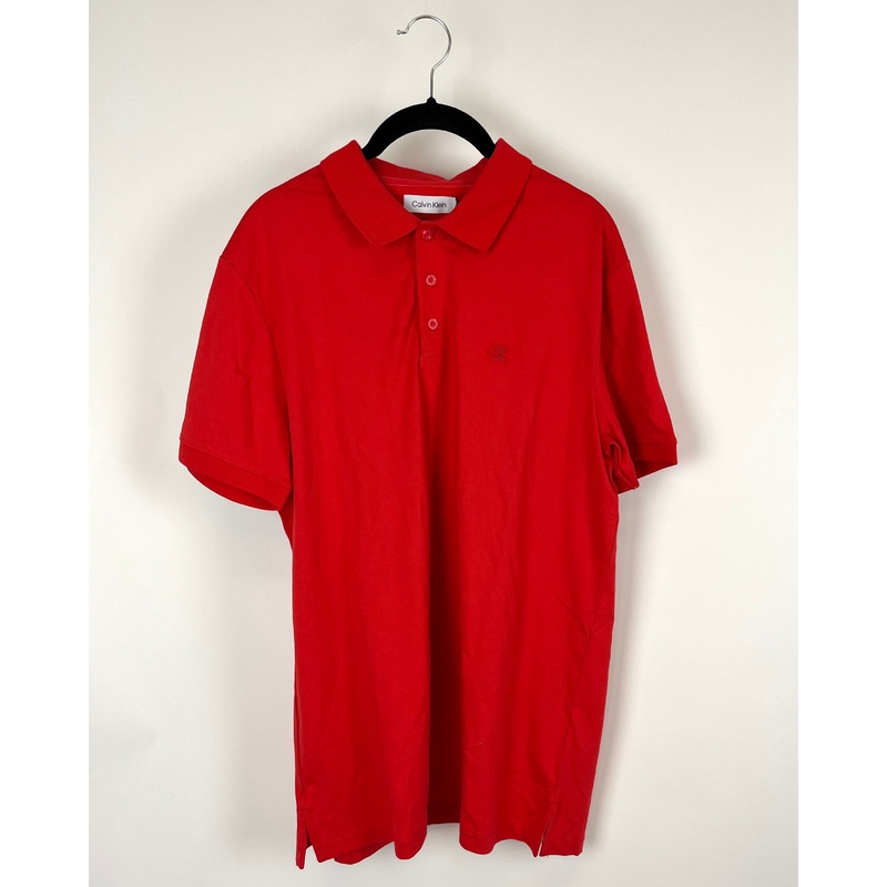 MENS Red Polo T-Shirt – Medium
