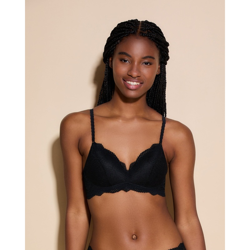 Travel Padded Bralette Black S