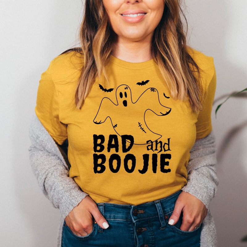 Bad And Boojie Tee Mustard S