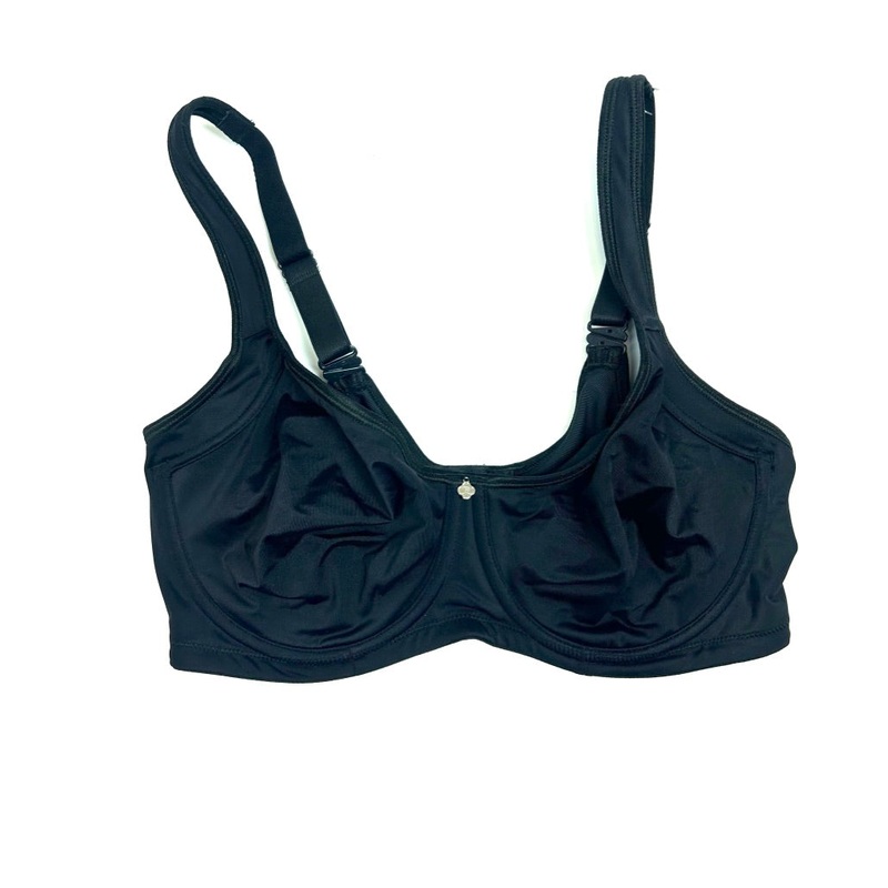 Black Thick Strap Unpadded Bra – Size 38C