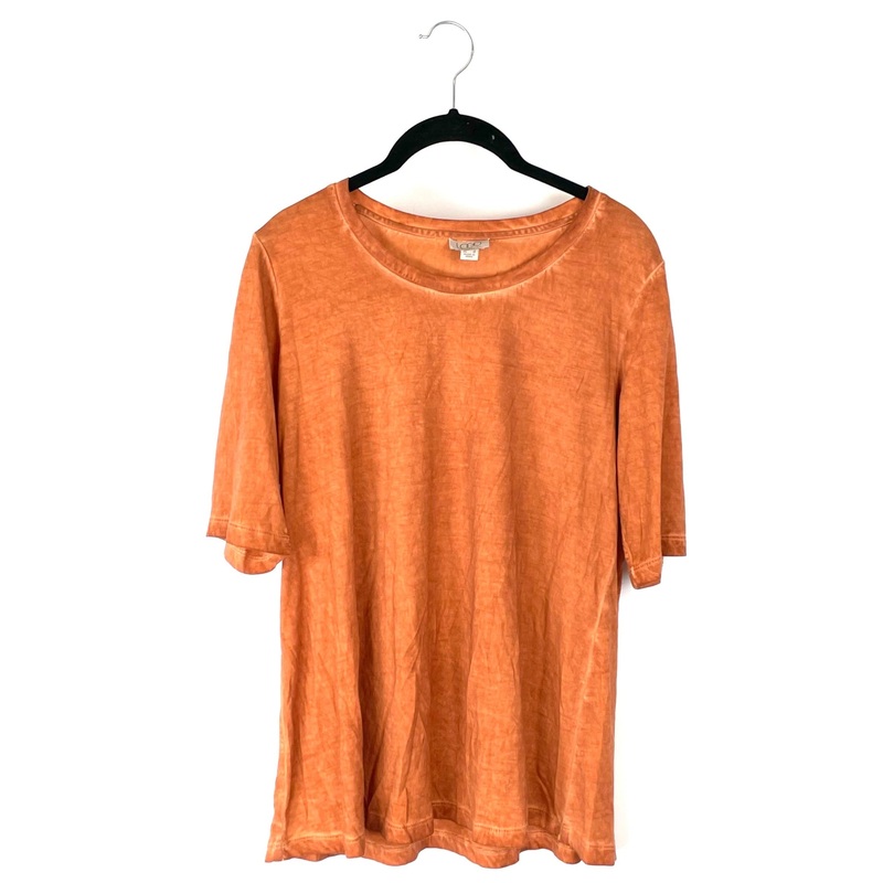 Burnt Orange Short Sleeve Top – Size 6-8