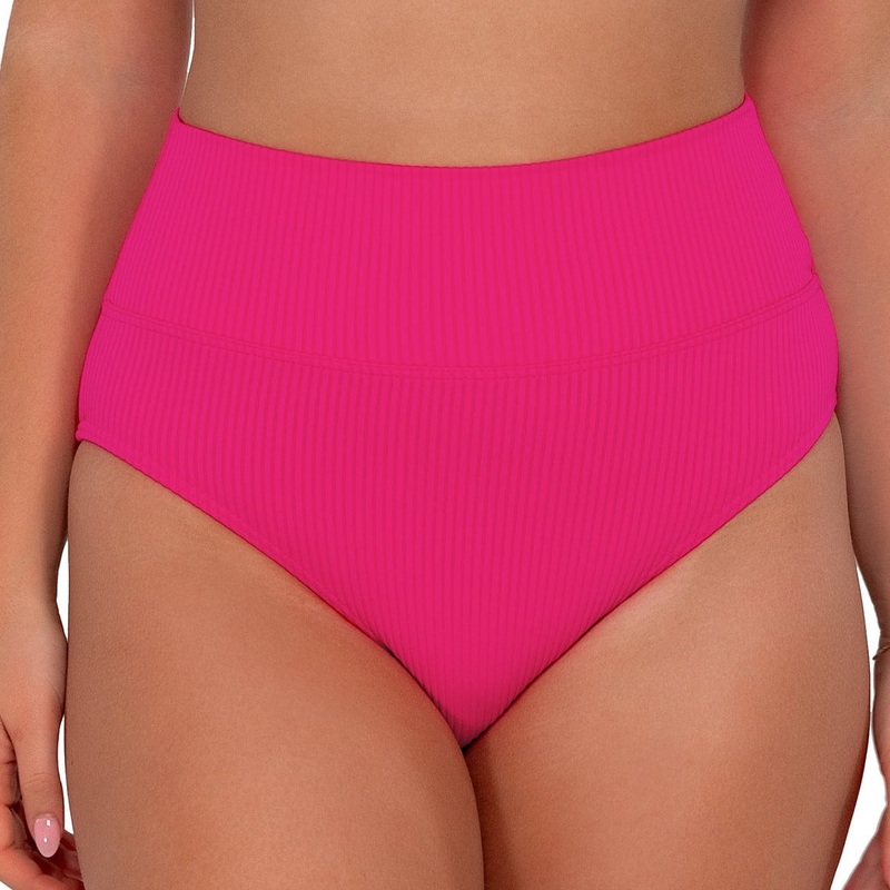 Hannah High Waist – 33B – Begonia Sandbar Rib PINK XS