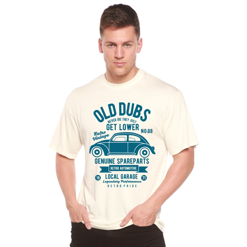 Old Dubs Spun Bamboo Men’s Bamboo Viscose/Organic Cotton Short Sleeve Graphic T-Shirt Medium Black