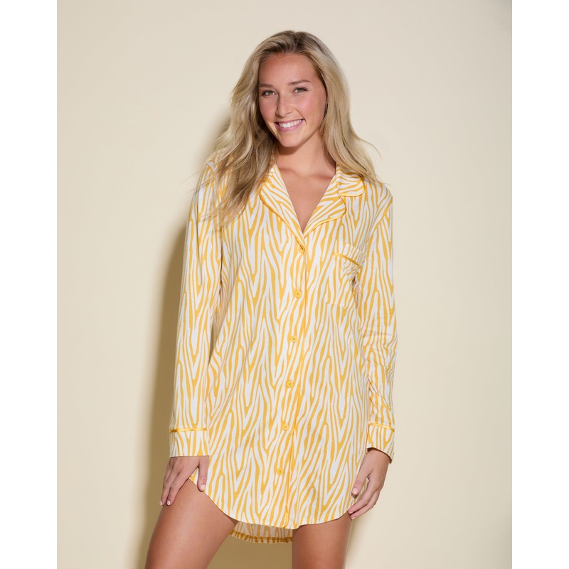 Printed Nightshirt Zebra Serengeti Sun/Serengeti XS