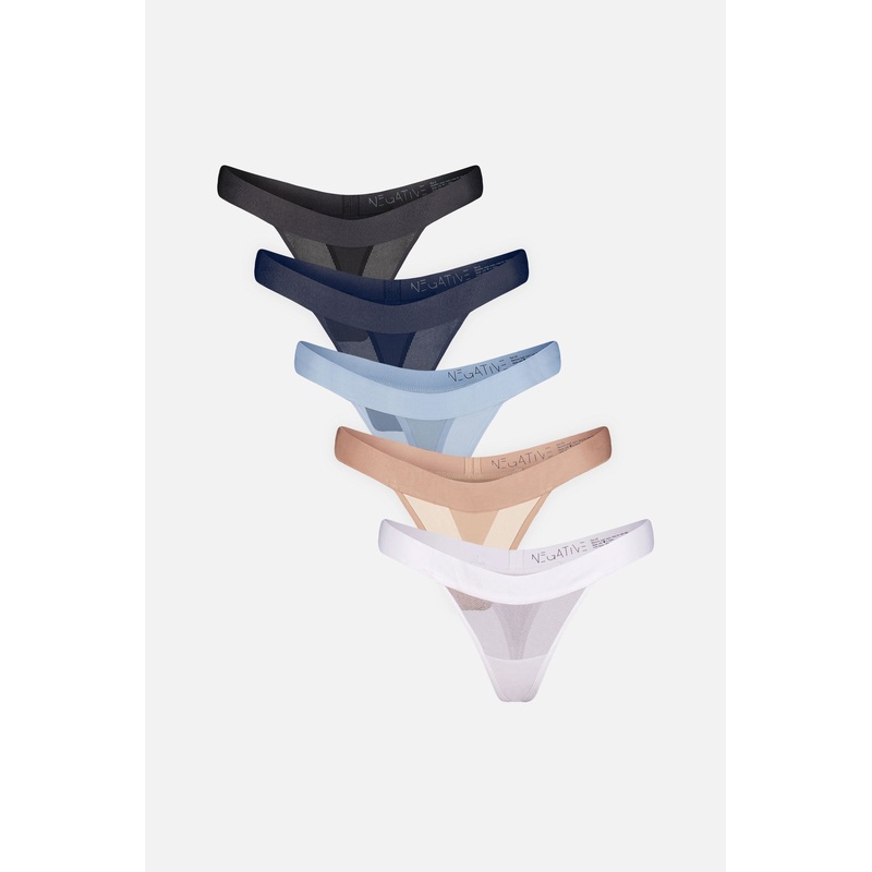 Sieve Thong in Cool (Pack) XS Cool 5-Pack
