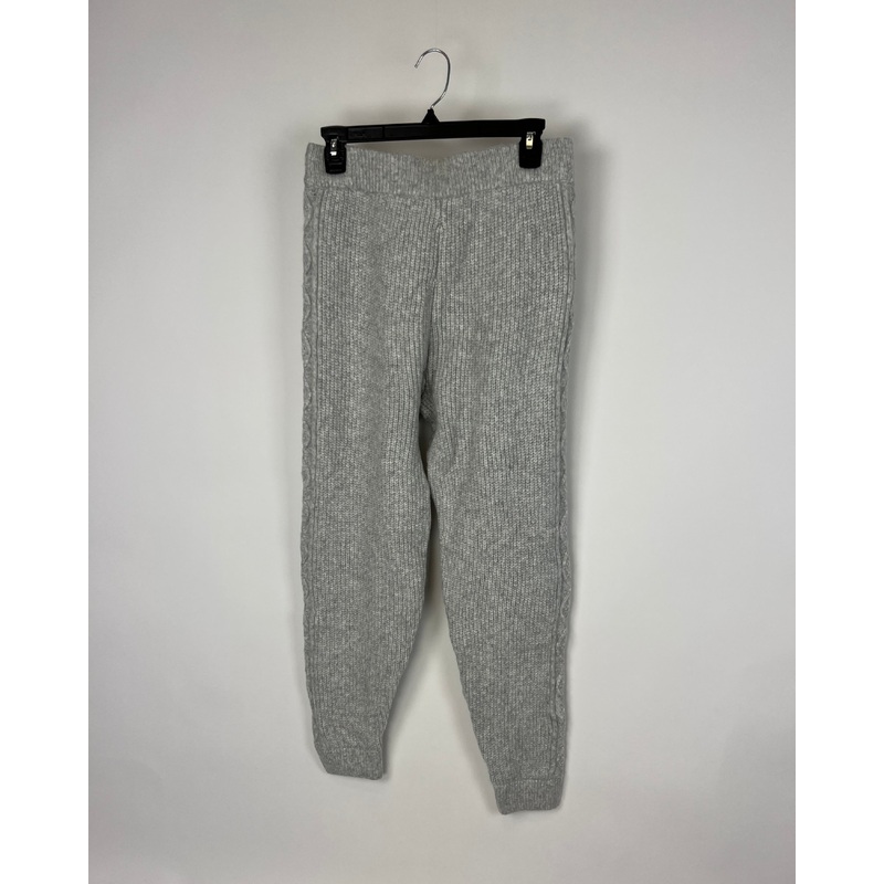 Soft Grey Knit Pants – Small