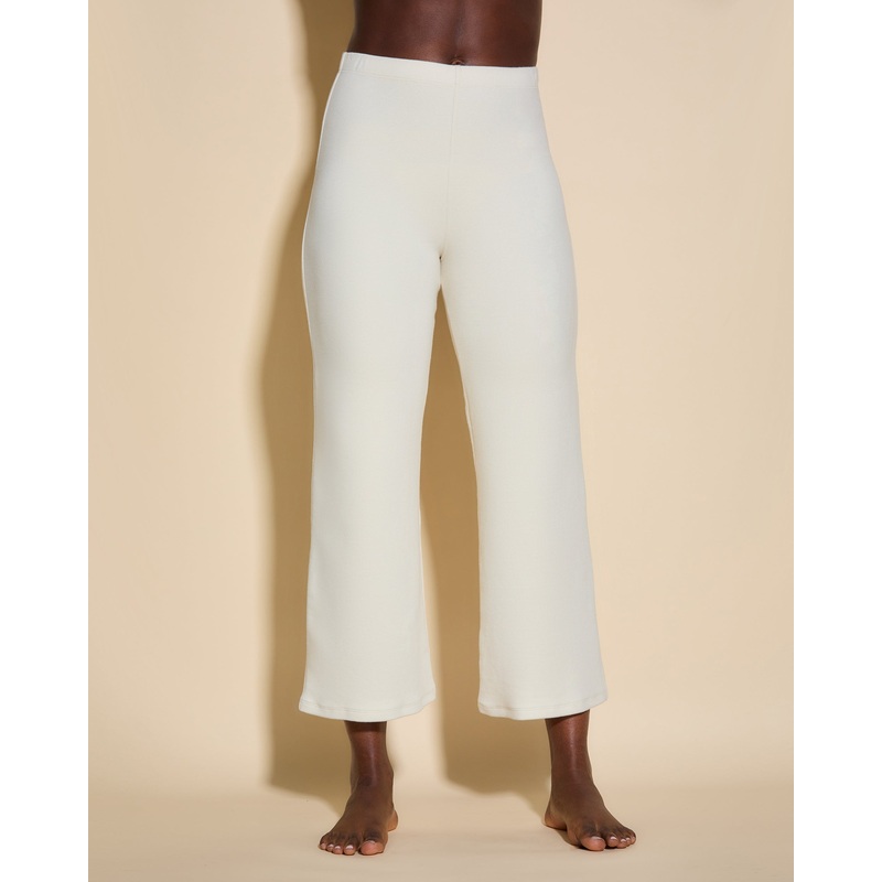 Verkrzte Hose Mit Ausgestelltem Bein Vanilla XS
