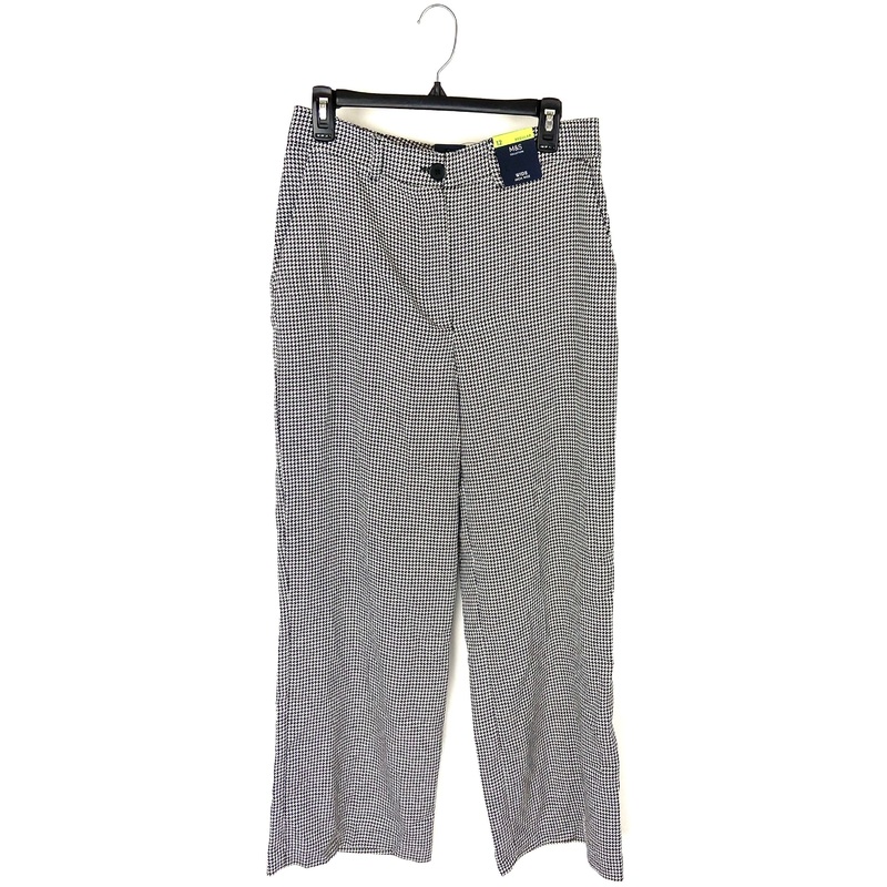 Black and White Houndstooth Pants – Size 8