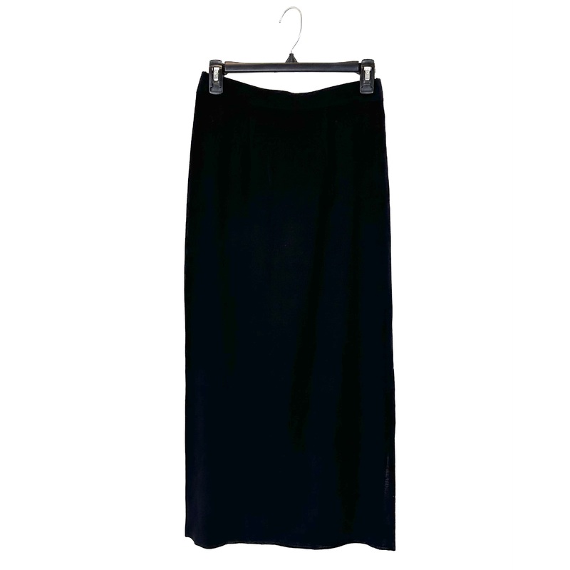 Black Knit Midi Skirt – Extra Small and Petite Extra Small Size extra small (size 2-4)