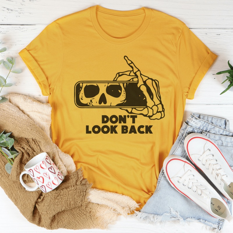 Don’t Look Back Tee Black Heather S