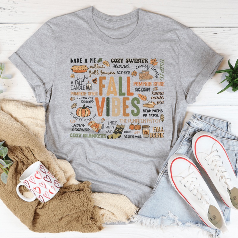 Fall Vibes Tee Mustard S