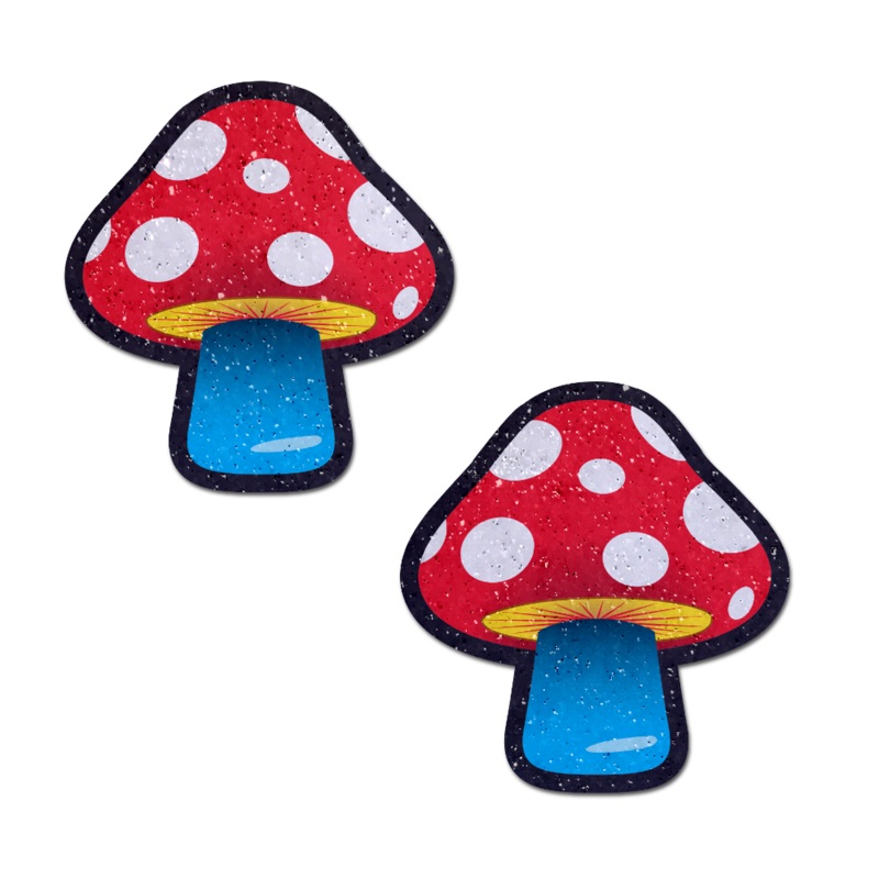 Mushroom: Colorful Shroom Nipple Pasties by Pastease