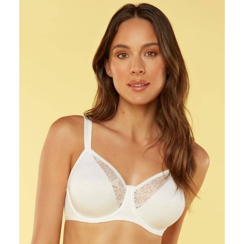Triumph Lacy Minimizer Bra – White 32C